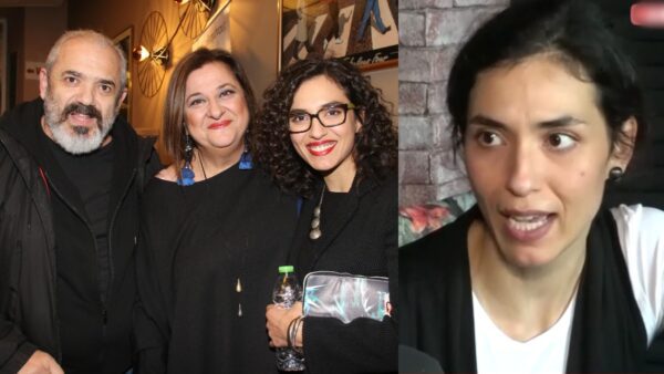 Η Μαρία Χάνου με τους γονείς της, Ταξιάρχη Χάνου και Ελισάβετ Κωνσταντινίδου