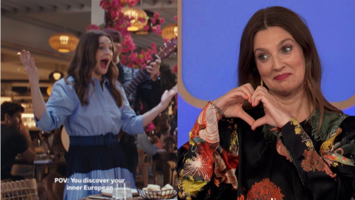 Ντρού Μπάριμορ: Βγήκε η Ελληνίδα από μέσα της - Σπάει πιάτα και φωνάζει «ώπα»