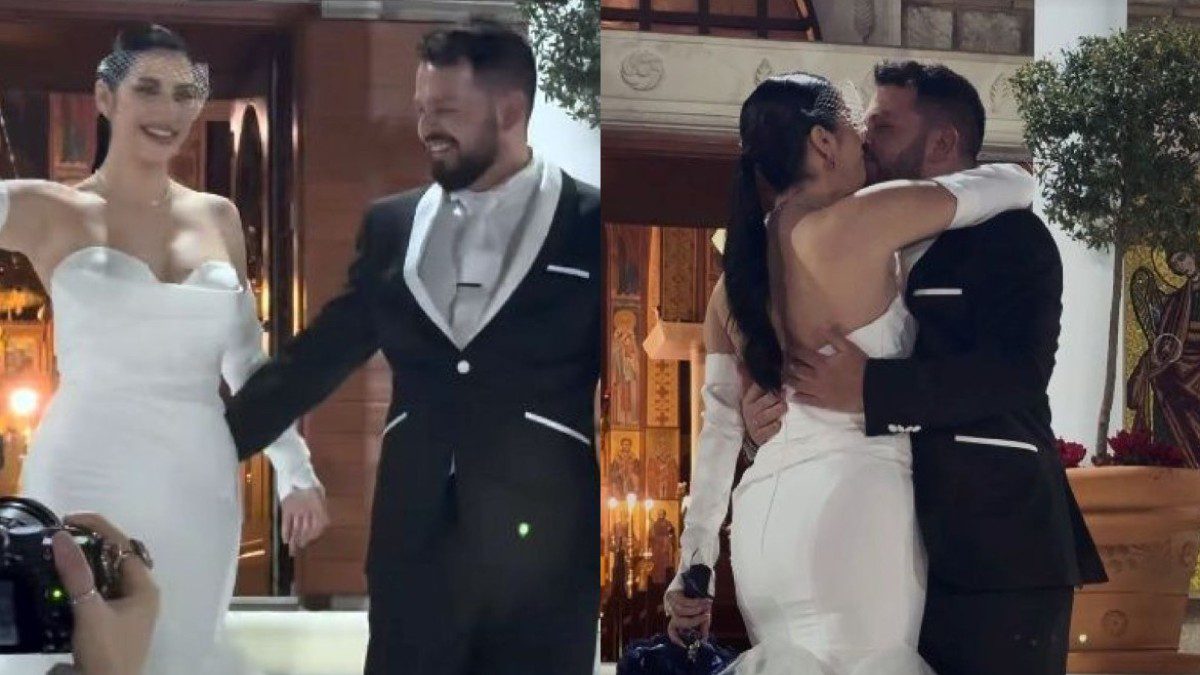 Ο Βασίλης Κουμεντάκος στο γάμο του