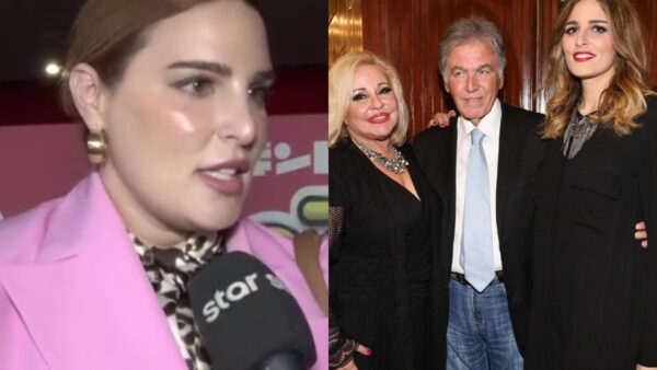 Η Εβελίνα Νικόλιζα μαζί με τους γονείς της