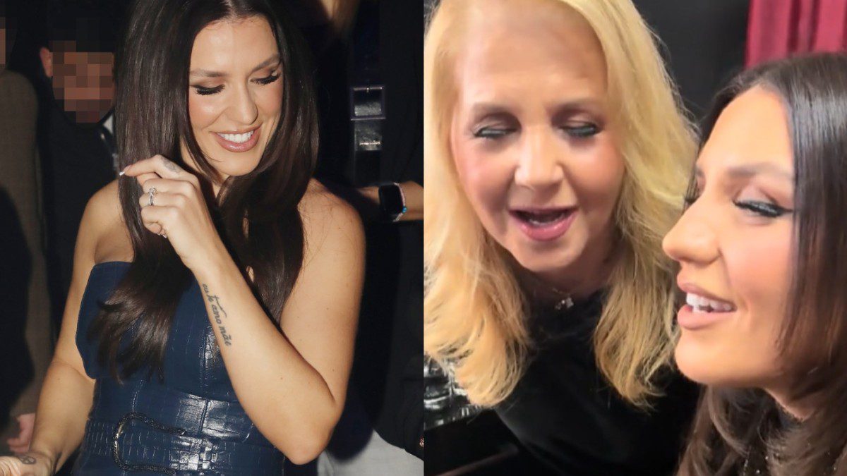 Η Ιουλία Καλλιμάνη με την μητέρα της