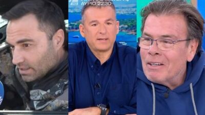 Ο Κώστας Φραγκολιάς, ο Γιώργος Λιάγκας και ο Δημήτρης Παπανώτας