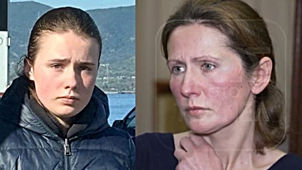 Η Λόρα με τη μητέρα της