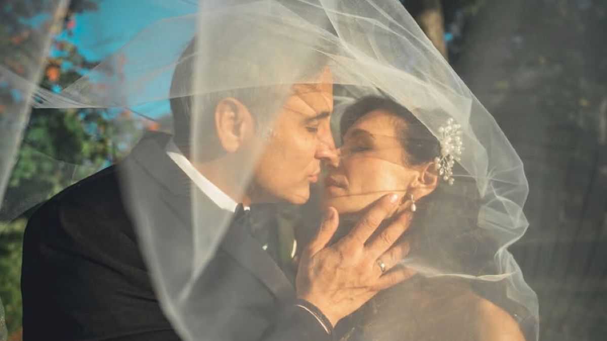 Η Μάρω Λύτρα στο γάμο της