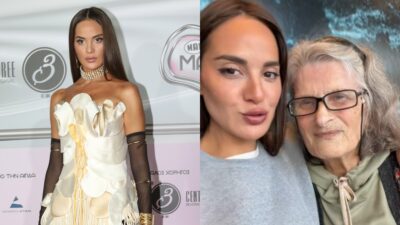 Η Ρία Ελληνίδου με τη γιαγιά της
